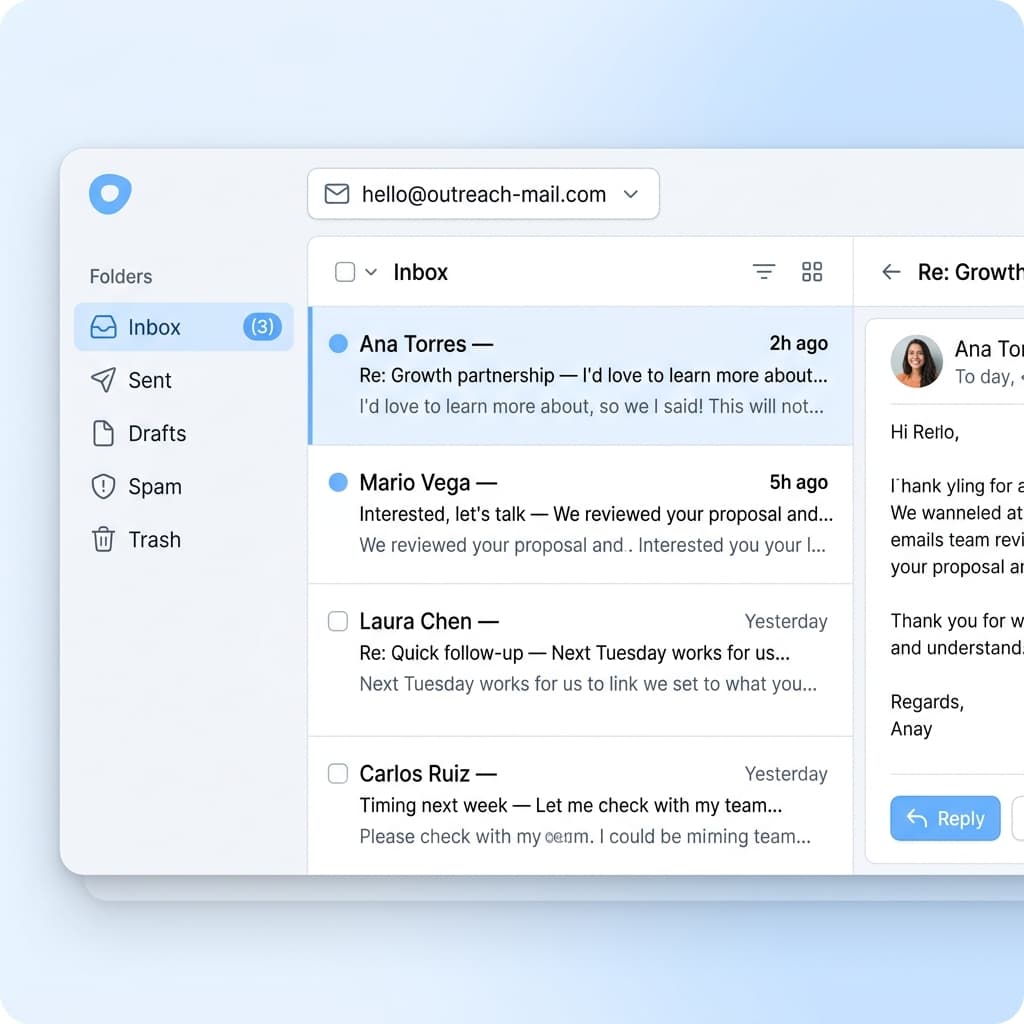 Webmail that keeps reply work inside the outbound operating system